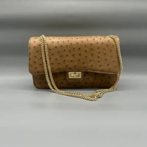 Borsa in pelle di struzzo