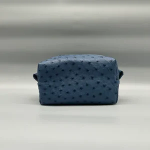 Beauty case in pelle di struzzo